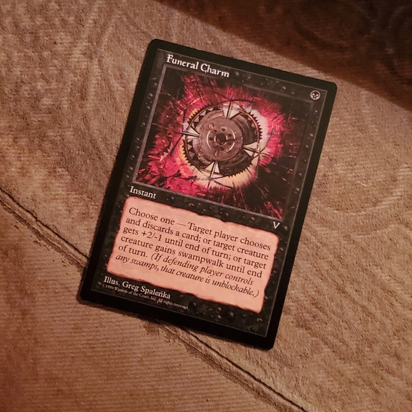 Funeral charm magic card - Picture 1 of 1